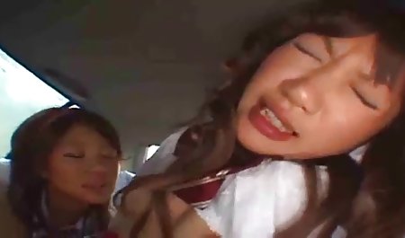 2 Hairy AsianTeens fucking and squirting in the car
